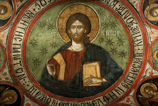 Painting representing Jesus in the Church of the Nativity, Arbanasi, Bulgaria, Europe