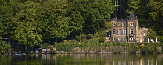 Seeschloesschen, also known as Funkenburg or Villa Niedernhofen, north shore, Hengsteysee,