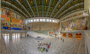 Oslo City Hall Interior Panorama Oslo Norway