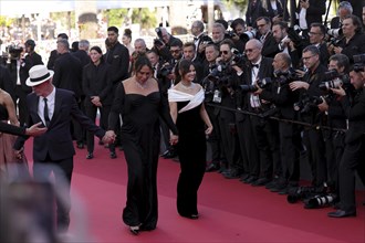 Cannes, France, 17.5.2024: Damien Jalet, Karla Sofia Gascon and Selena Gomez at the premiere of