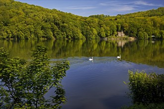 Seeschloesschen, also known as Funkenburg or Villa Niedernhofen, north shore, Hengsteysee,