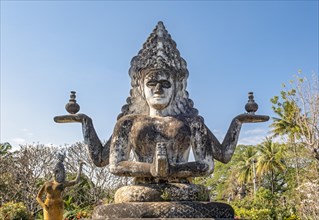Hindu Statue at Xieng Khuan Buddha Park, Vientiane, Laos, Asia