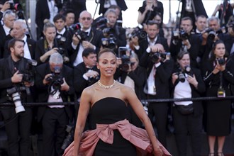 Cannes, France, 17.5.2024: Zoe Saldana at the premiere of Emilia Perez on the red carpet of the