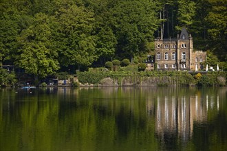 Seeschloesschen, also known as Funkenburg or Villa Niedernhofen, north shore, Hengsteysee,