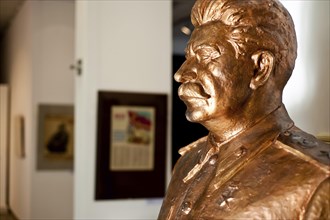 Bust representing Stalin at the Socialist art museum in Sofia, Bulgaria, Europe