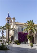 Small church in the old town centre of Chipiona, Andalusia, Spain, Europe