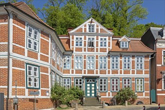 Half-timbered house, Old Town, Lauenburg, Schleswig-Holstein, Germany, Europe