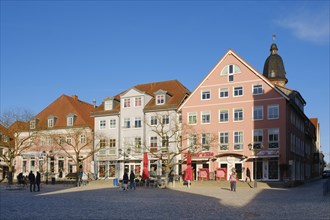 Neuer Markt, Waren, Mueritz, Mecklenburg Lake District, Mecklenburg, Mecklenburg-Vorpommern,