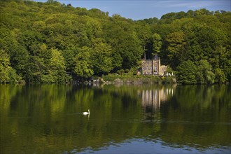 Seeschloesschen, also known as Funkenburg or Villa Niedernhofen, north shore, Hengsteysee,