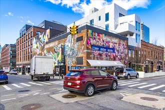 Street scene on Wythe Avenue, Williamsburg, Brooklyn, New York City