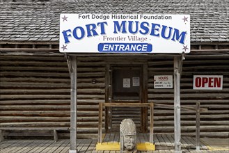 Fort Dodge, Iowa, The Fort Museum and Frontier Village. Operated by the Fort Dodge Historical