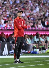 Coach Thomas Tuchel FC Bayern Munich FCB on the sidelines, looking up, Allianz Arena, Munich,