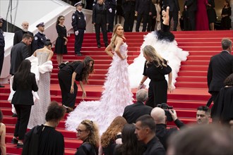 Cannes, France, 14 May 2024: Romee Strijd during the opening of the 77th Cannes International Film