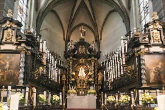 Interior view, candle chapel, place of pilgrimage, Kevelaer, Lower Rhine, North Rhine-Westphalia,