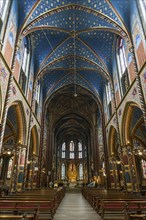 Interior view, Basilica of St Mary, Basilica of St Mary, place of pilgrimage, Kevelaer, Lower