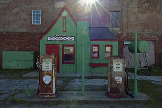 Allen's Filling Station, historic petrol station on Route 66, Commerce, Oklahoma