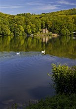 Seeschloesschen, also known as Funkenburg or Villa Niedernhofen, north shore, Hengsteysee,