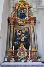 Side altar, former monastery church of St. Peter and Paul, Irsee monastery or abbey, former