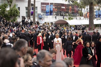 Cannes, France, 14 May 2024: Guests during the opening of the 77th Cannes International Film