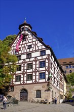 Pilatushaus, Tiergaertnertor, Nuremberg, Middle Franconia, Franconia, Bavaria, Germany, Europe