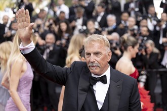 Cannes, France, 14 May 2024: Kevin Costner at the premiere of Horizon: An American Saga on the red