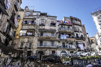 Houses in the historic centre of Naples, 02.05.2024., Naples, Italy, Europe