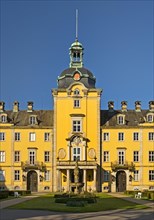 Front view of Bueckeburg Castle, ancestral seat of the House of Schaumburg-Lippe, Bueckeburg, Lower