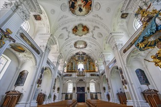 Organ loft, former monastery church of St. Peter and Paul, Irsee monastery or abbey, former