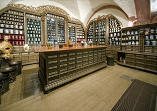 Pharmacy of the Ursuline Convent Klagenfurt, German Pharmacy Museum in Heidelberg Castle,