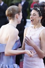 Cannes, France, 17.5.2024: Hunter Schafer and Margaret Qualley at the premiere of Kinds of Kindness
