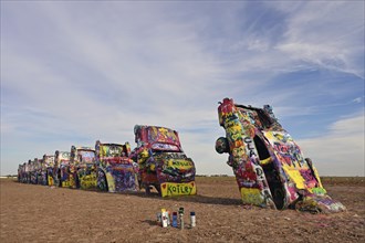 Cadillac Ranch on Route 66, Amarillo, Texas