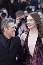 Cannes, France, 17.5.2024: Willem Dafoe and Emma Stone at the premiere of Kinds of Kindness on the