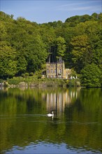 Seeschloesschen, also known as Funkenburg or Villa Niedernhofen, north shore, Hengsteysee,