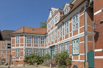 Half-timbered house, Old Town, Lauenburg, Schleswig-Holstein, Germany, Europe