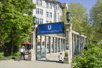 Underground station, Viktoria-Luise-Platz, Schoeneberg, Tempelhof-Schoeneberg, Berlin, Germany,