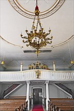 Organ loft, Kronburg Filial Church, Kronburg, Allgaeu, Swabia, Bavaria, Germany, Europe
