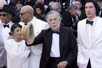 Cannes, France, 16.5.2024: Talia Shire, Laurence Fishburne, Francis Ford Coppola and Adam Driver at