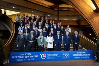 Family photo at the Council of Europe in Strasbourg, 16 May 2024. Photographed on behalf of the