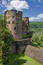 Apothecary Tower and Bell Tower, Heidelberg Castle and Castle Ruins, Heidelberg,