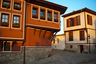 National revival style houses, Plovdiv, Bulgaria, Europe