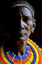 Portrait of a woman from the Pokot tribe, Kenya, Africa