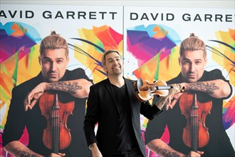 David Garrett, Photocall for the new tour Millennium Symphony World Tour 2025 at the Flora, Cologne