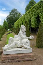 Sculptures in Schwetzingen Palace Gardens, Schwetzingen, Baden-Wuerttemberg, Germany, Europe