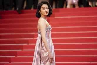 Cannes, France, 14 May 2024: Guan Xiaotong during the opening of the 77th Cannes International Film