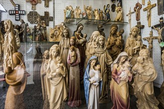 Carved figures of the Virgin Mary, place of pilgrimage, Kevelaer, Lower Rhine, North