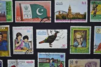 Post stamps from Pakistan