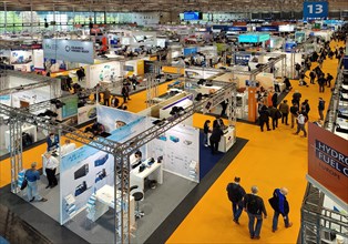 Hannover Messe, Overview of Exhibition Hall 13, Deutsche Messe AG, Hanover, Lower Saxony, Germany,