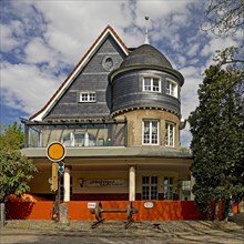 Solingen-Schaberg stop, railway station building, architectural monument with Art Nouveau elements,