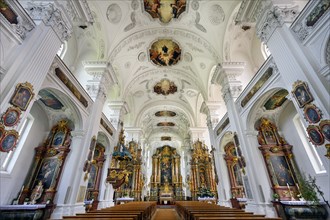 Former monastery church of St. Peter and Paul, Irsee monastery or abbey, former Benedictine abbey,