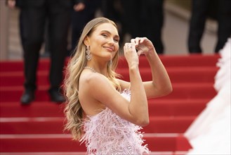 Cannes, France, 14 May 2024: Romee Strijd during the opening of the 77th Cannes International Film